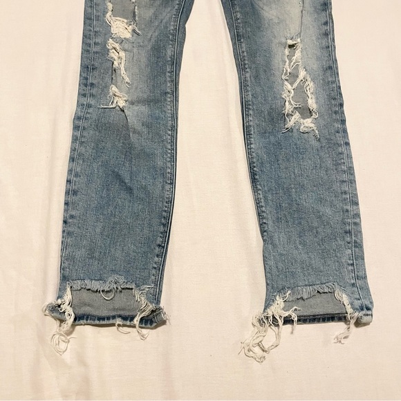 Zara Distressed Blue Jeans for Women Size 2 - Picture 4 of 16